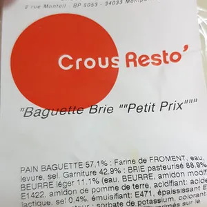 Baguette Brie "Petit Prix"