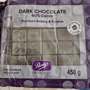 PURDYS DARK CHOCOLATE  60 % COCOA