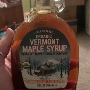 Organic Vermont maple syrup