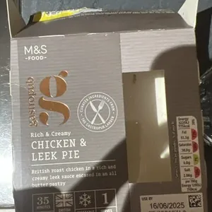 Chicken And Leek Pie