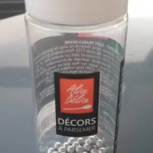 Décors perles argent