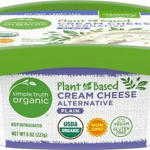 Plant-based plain cream cheese alternative
