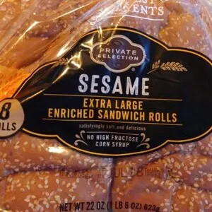 Private selection sesame sandwich rolls
