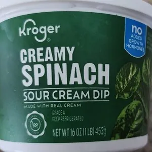 Creamy Spinach Sour Cream Dip
