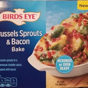 Brussel sprouts and bacon bake