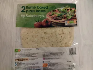 Flame baked pizza bases