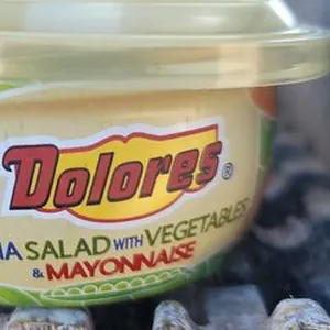 Tuna salad with vegetables and mayonnaise