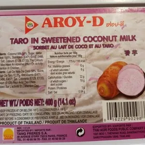 Sorbet au lait de coco et au taro