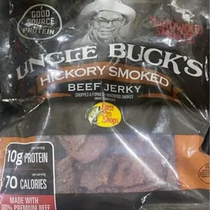 uncle buck’s beef jerky hickory smoked