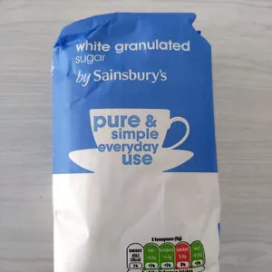 White granulated sugar