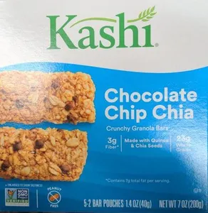 Chocolate Chip Chia Crunch Granola Bar