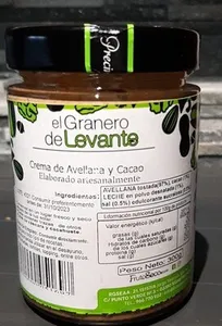 Crema de avellana y cacao