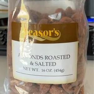 Almonds roasted and salted