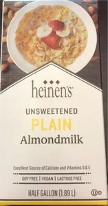 Unsweetened plain almond milk