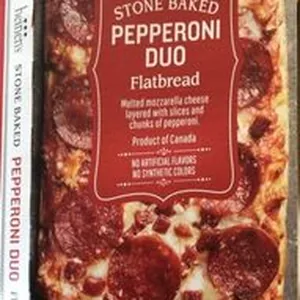 Pepperoni duo melted mozzarella cheese layered