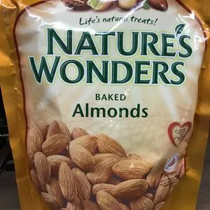 Baked almonds