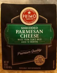 Shredded parmesan cheese