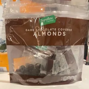 Dark chocolate covered almonds