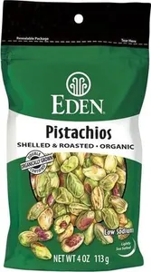 organic shelled & dry roasted pistachios