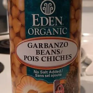 Garbanzo Beans (Chick Peas), No Salt Added, Organic