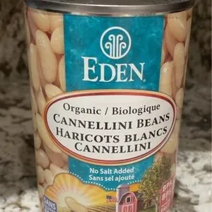Cannellini Beans, Canned, No Salt Added, Organic