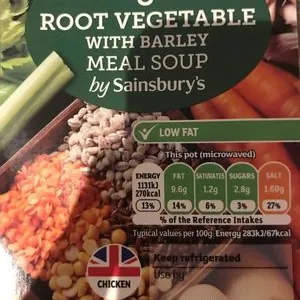 Meal Soup Chicken & Root Vegetable with Barley