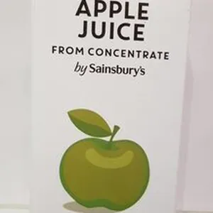 Apple juice from concentrate