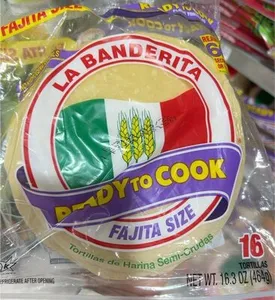 Ready to cook fajita tortillas