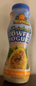 Passionfruit drinkable lowfat yogurt