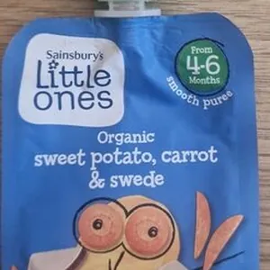 organic sweet potato and swede