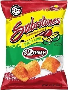 Sabritones puffed wheat snacks