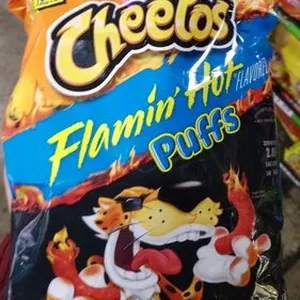 Cheetos Flamin hot puffd