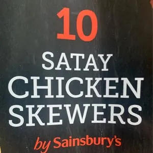 Satay chicken skewers