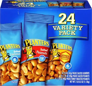 Variety packs salted cashews