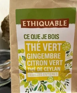 Thé vert gingembre citron vert