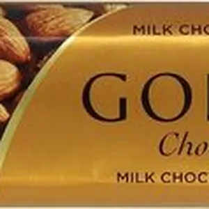 Milk chocolate bar with almonds
