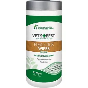 Vet'S Best Natural Flea & Tick Våtservetter 50-Pack
