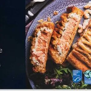 Prawn and white wine salmon wellington