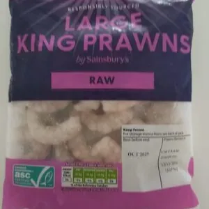 large king prawns by Sainsbury's