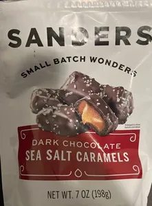 Dark chocolate sea salt caramels