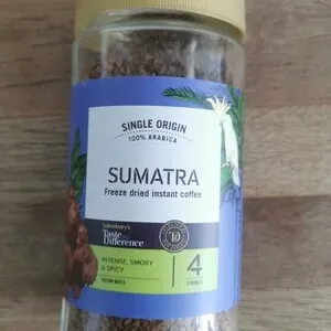 Sumatra freeze dried instant coffee