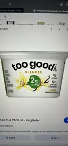 too good BLENDED vanilla