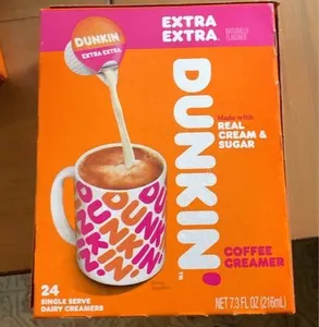 Dunkin coffee creamer