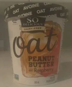 Peanut Butter and Raspberry Oat Non-Dairy Frozen Dessert