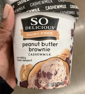 Cashewmilk Non-Dairy Frozen Dessert, Peanut Butter Brownie
