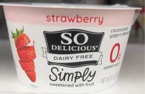 Coconut Milk Yogurt Alternative Strawberry