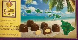 Chocolate covered macadamian nuts
