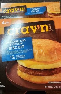 Crav'n Sausage, Egg, & Cheese Biscuit