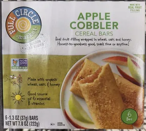 Full Circle Market Cereal Bars Apple Cobbler