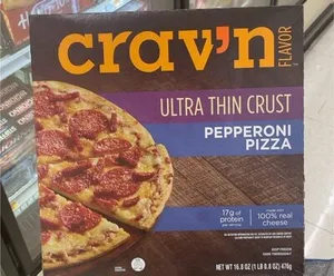 Crav'n flavor ultra thin crust pepperoni pizza